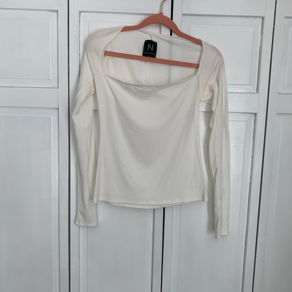 Women’s Naked Wardrobe square neck top size M